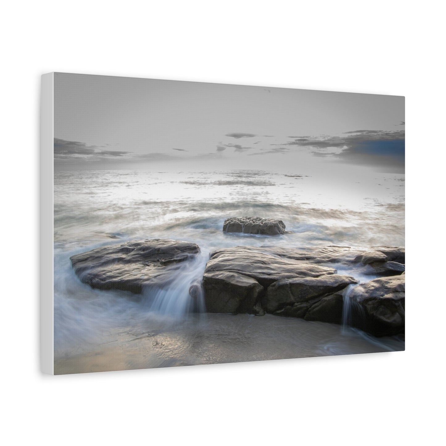 Ebb and Flow Reflections by the Shoreline Matte Canvas, Stretched, 1.25" various sizes to fit perfectly on the wall, great as a house warming gift or for the beach lovers