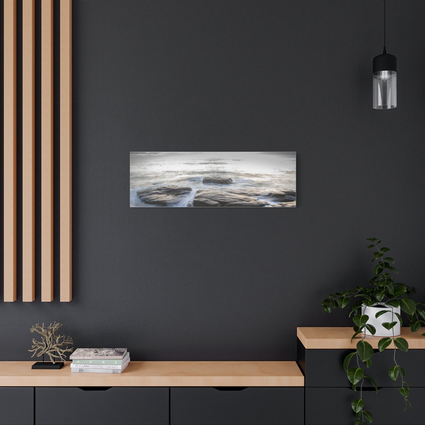 Ebb and Flow Reflections by the Shoreline Matte Canvas, Stretched, 1.25" various sizes to fit perfectly on the wall, great as a house warming gift or for the beach lovers