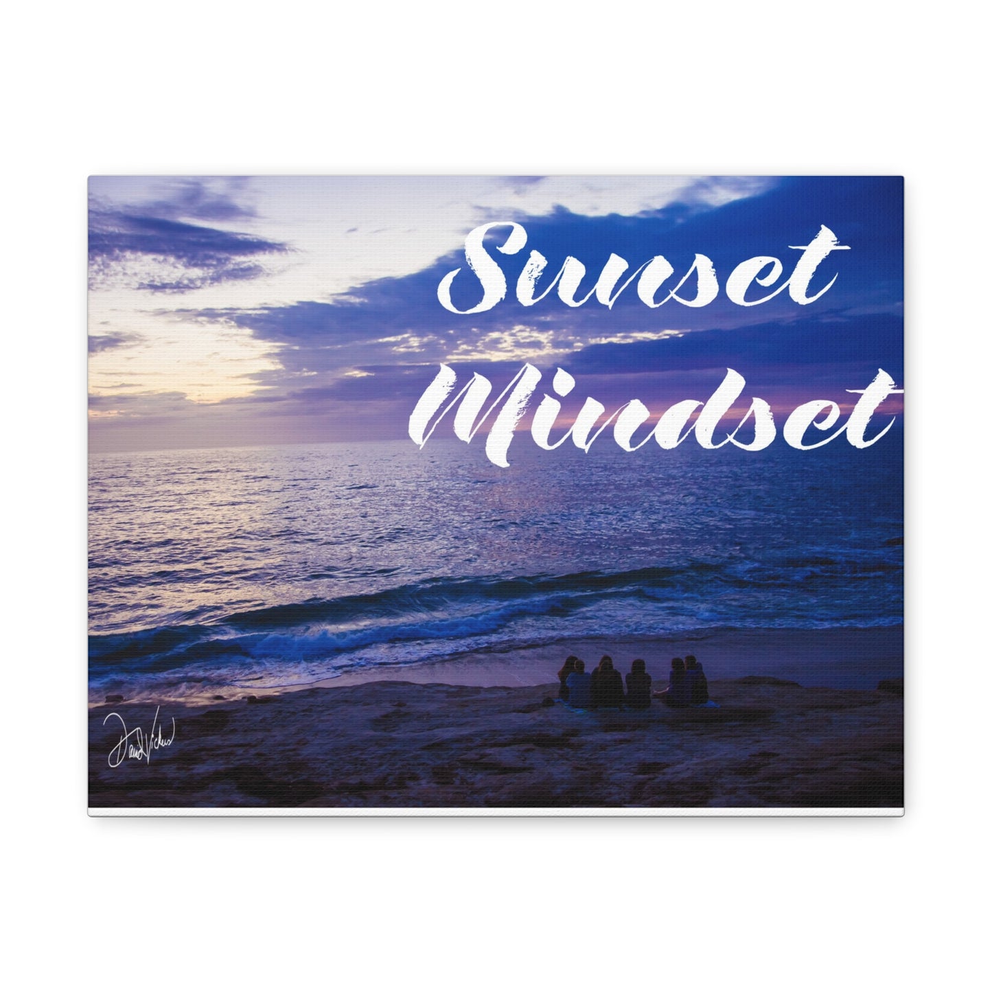 Sunset Mindset: Where Waves Meet Dreams” Canvas Gallery Wraps