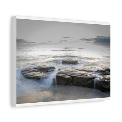 Ebb and Flow Reflections by the Shoreline Matte Canvas, Stretched, 1.25" various sizes to fit perfectly on the wall, great as a house warming gift or for the beach lovers