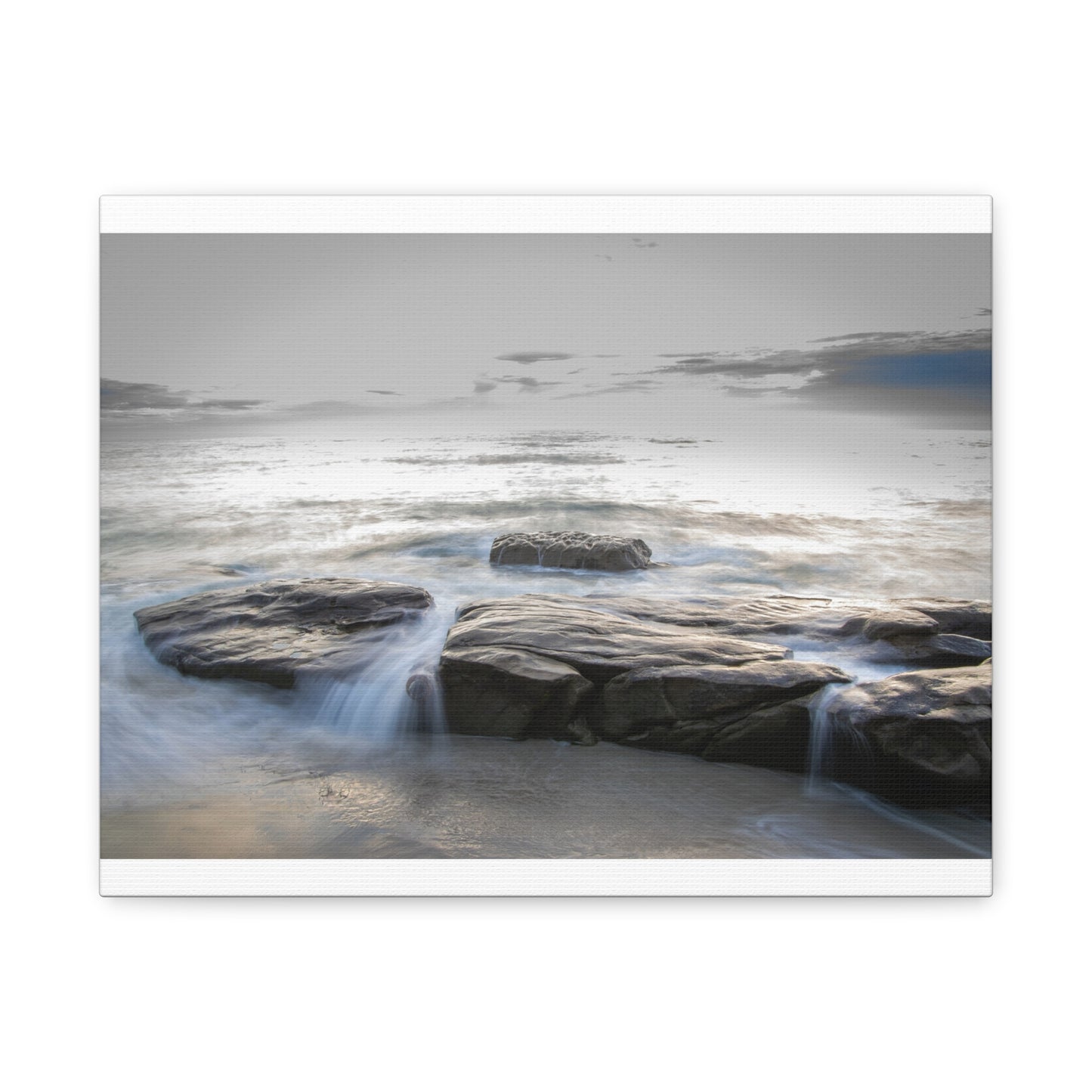 Ebb and Flow Reflections by the Shoreline Matte Canvas, Stretched, 1.25" various sizes to fit perfectly on the wall, great as a house warming gift or for the beach lovers