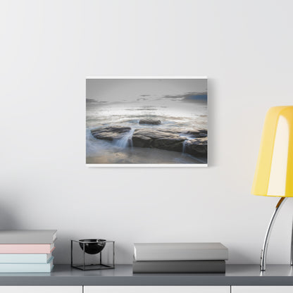 Ebb and Flow Reflections by the Shoreline Matte Canvas, Stretched, 1.25" various sizes to fit perfectly on the wall, great as a house warming gift or for the beach lovers