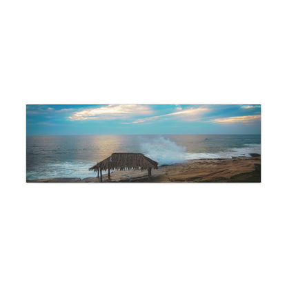 Surf Shack by the Shoreline Matte Canvas, Stretched, 1.25" various sizes to fit perfectly on the wall, great as a house warming gift or for the beach lovers