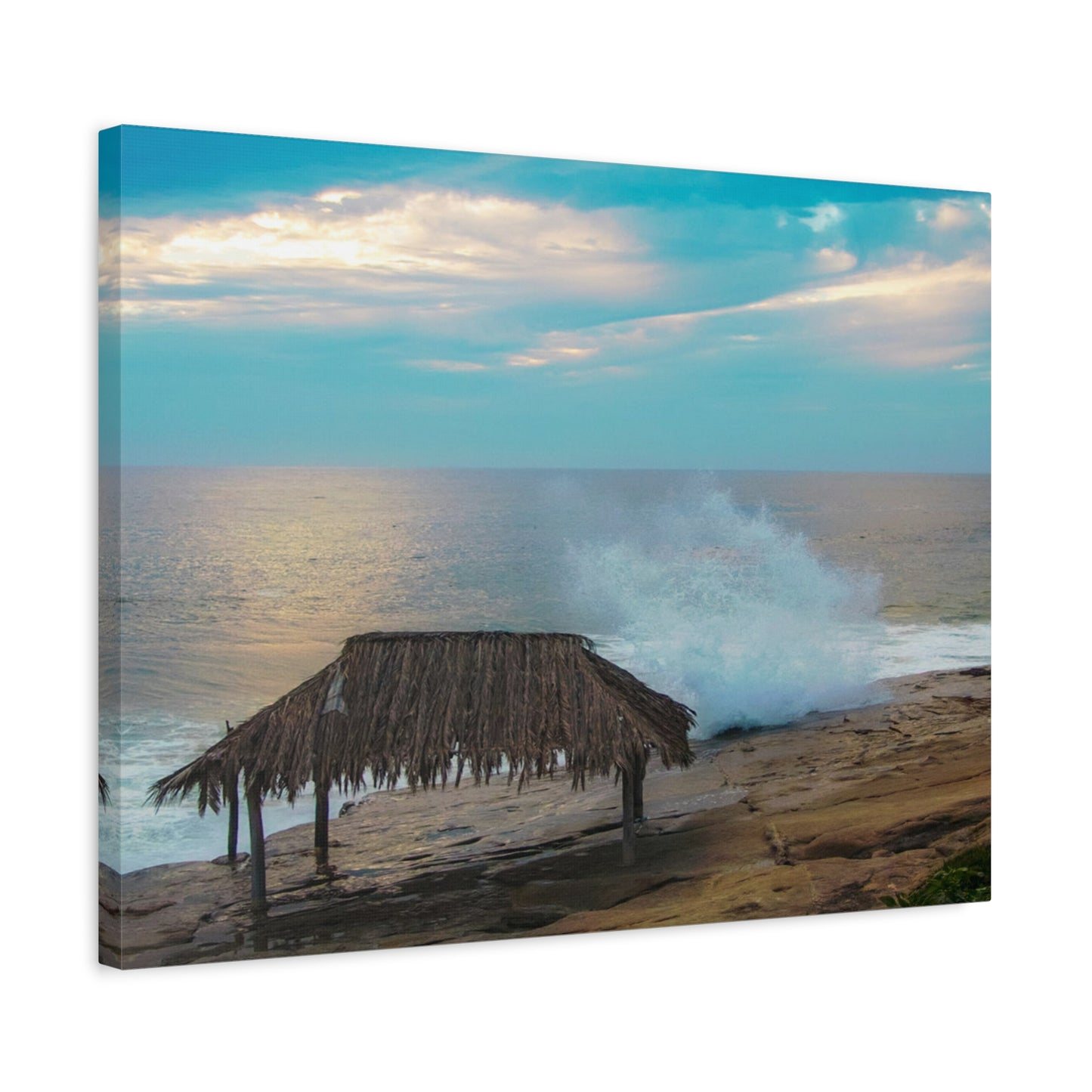 Surf Shack by the Shoreline Matte Canvas, Stretched, 1.25" various sizes to fit perfectly on the wall, great as a house warming gift or for the beach lovers