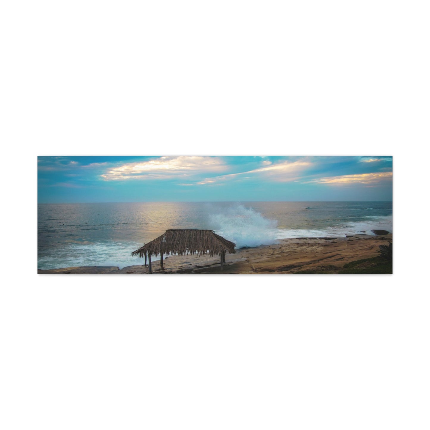 Surf Shack by the Shoreline Matte Canvas, Stretched, 1.25" various sizes to fit perfectly on the wall, great as a house warming gift or for the beach lovers