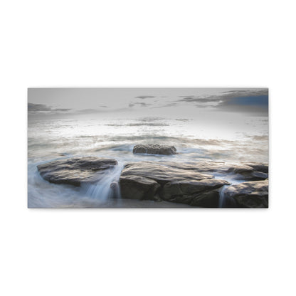 Ebb and Flow Reflections by the Shoreline Matte Canvas, Stretched, 1.25" various sizes to fit perfectly on the wall, great as a house warming gift or for the beach lovers