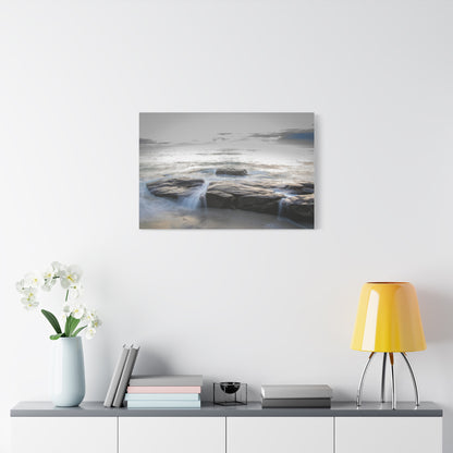 Ebb and Flow Reflections by the Shoreline Matte Canvas, Stretched, 1.25" various sizes to fit perfectly on the wall, great as a house warming gift or for the beach lovers