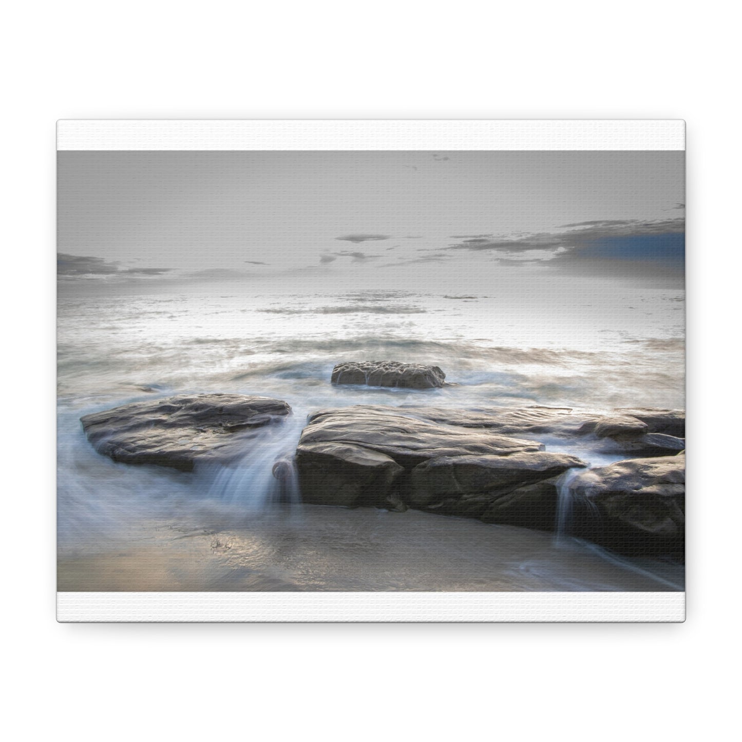 Ebb and Flow Reflections by the Shoreline Matte Canvas, Stretched, 1.25" various sizes to fit perfectly on the wall, great as a house warming gift or for the beach lovers