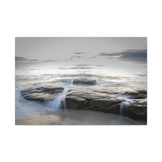 Ebb and Flow Reflections by the Shoreline Matte Canvas, Stretched, 1.25" various sizes to fit perfectly on the wall, great as a house warming gift or for the beach lovers