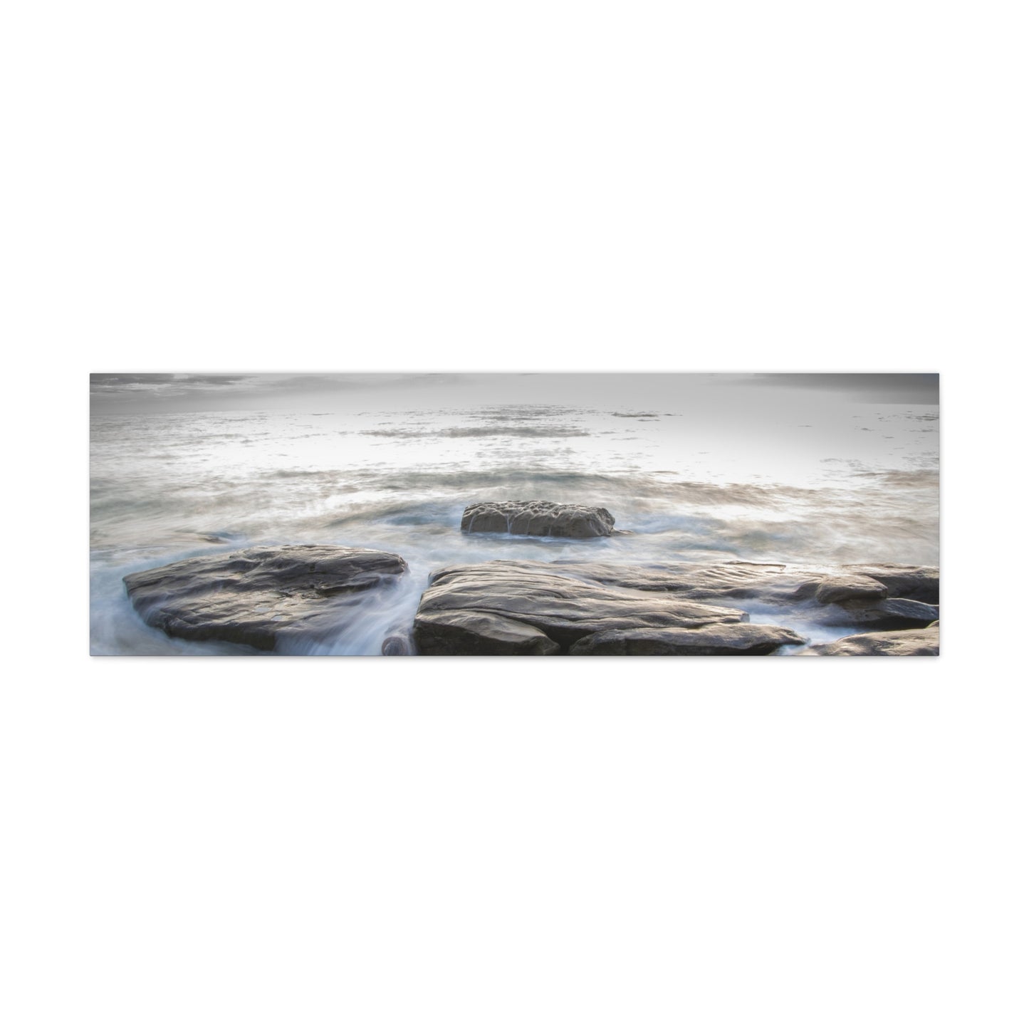 Ebb and Flow Reflections by the Shoreline Matte Canvas, Stretched, 1.25" various sizes to fit perfectly on the wall, great as a house warming gift or for the beach lovers