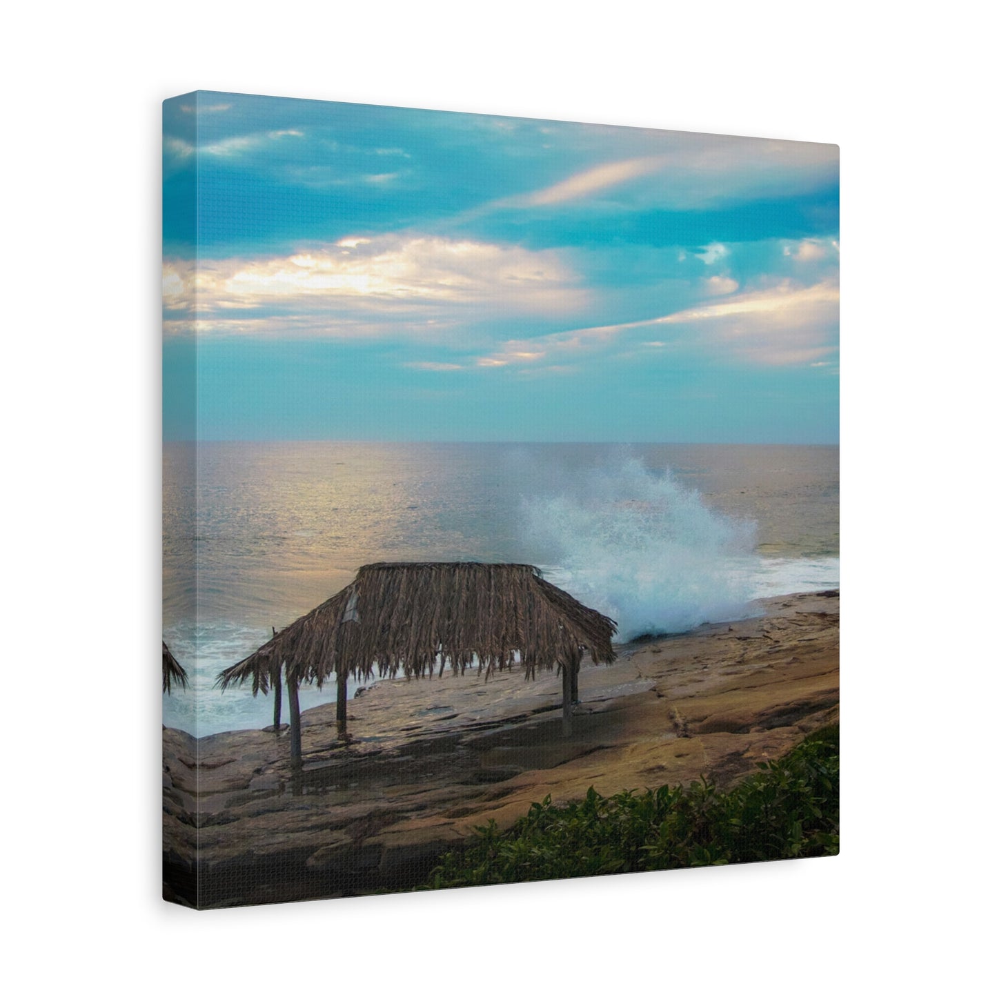 Surf Shack by the Shoreline Matte Canvas, Stretched, 1.25" various sizes to fit perfectly on the wall, great as a house warming gift or for the beach lovers