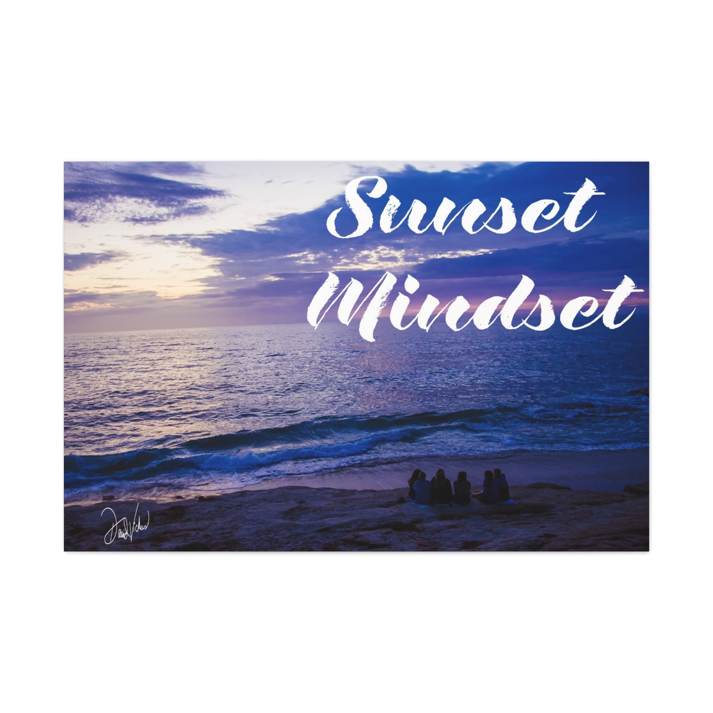 Sunset Mindset: Where Waves Meet Dreams” Canvas Gallery Wraps