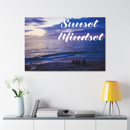 Sunset Mindset: Where Waves Meet Dreams” Canvas Gallery Wraps