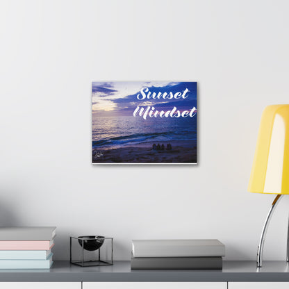 Sunset Mindset: Where Waves Meet Dreams” Canvas Gallery Wraps