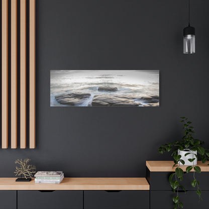 Ebb and Flow Reflections by the Shoreline Matte Canvas, Stretched, 1.25" various sizes to fit perfectly on the wall, great as a house warming gift or for the beach lovers