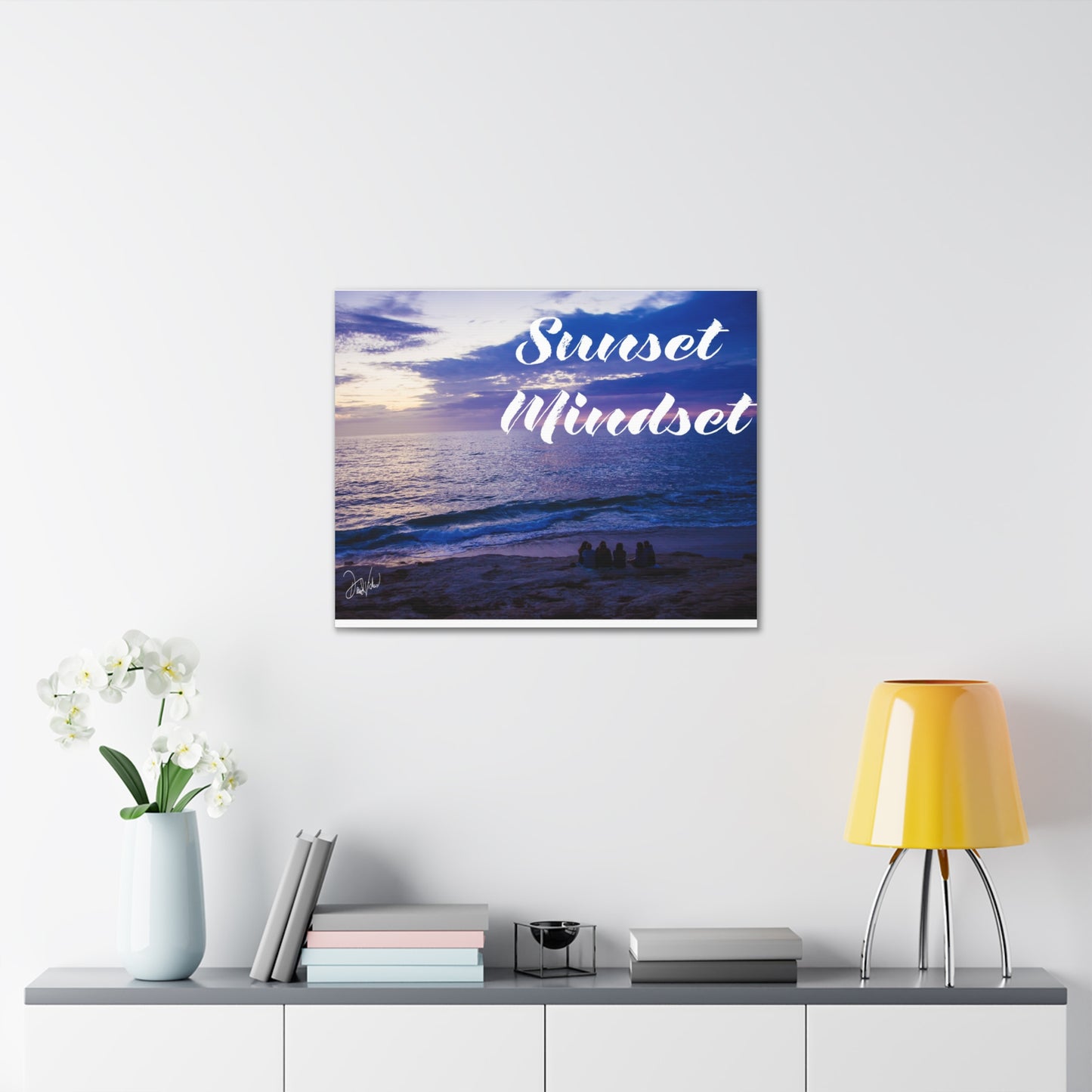 Sunset Mindset: Where Waves Meet Dreams” Canvas Gallery Wraps