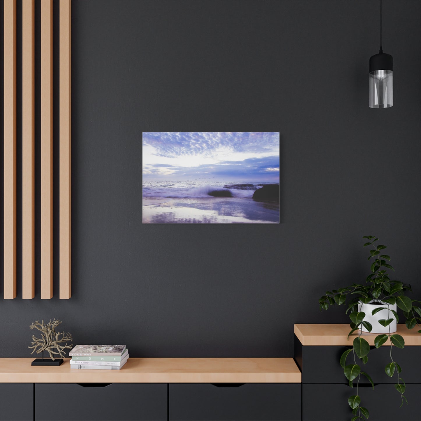 Twilight Serenade  Matte Canvas, Stretched, 1.25" various sizes to fit perfectly on the wall, great as a house warming gift or for the beach lovers