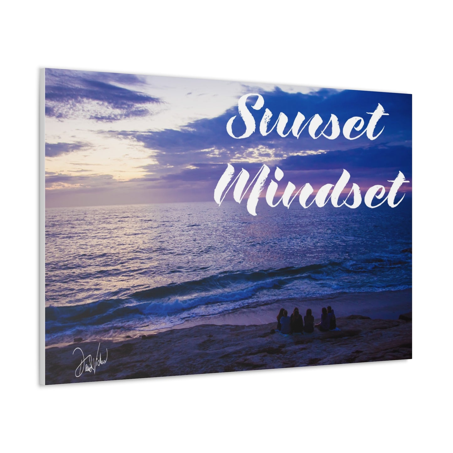 Sunset Mindset: Where Waves Meet Dreams” Canvas Gallery Wraps