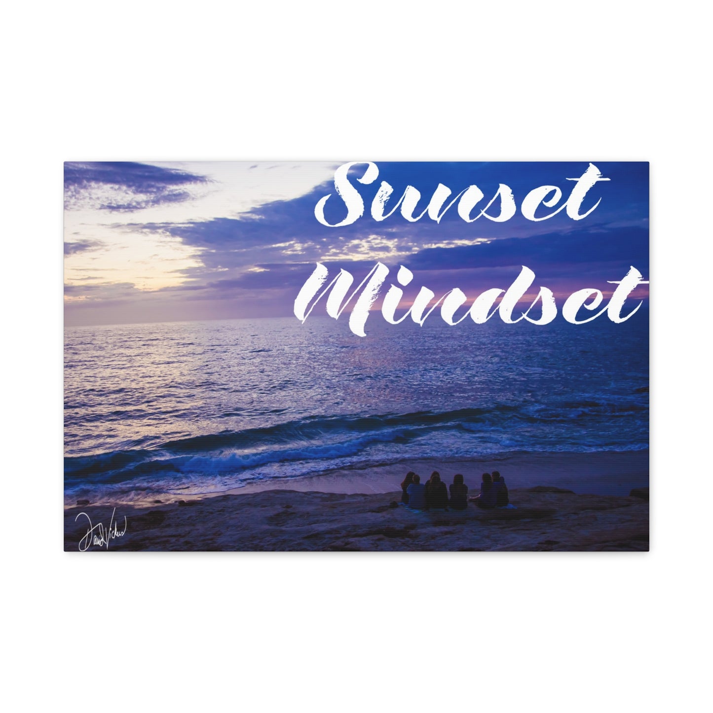 Sunset Mindset: Where Waves Meet Dreams” Canvas Gallery Wraps