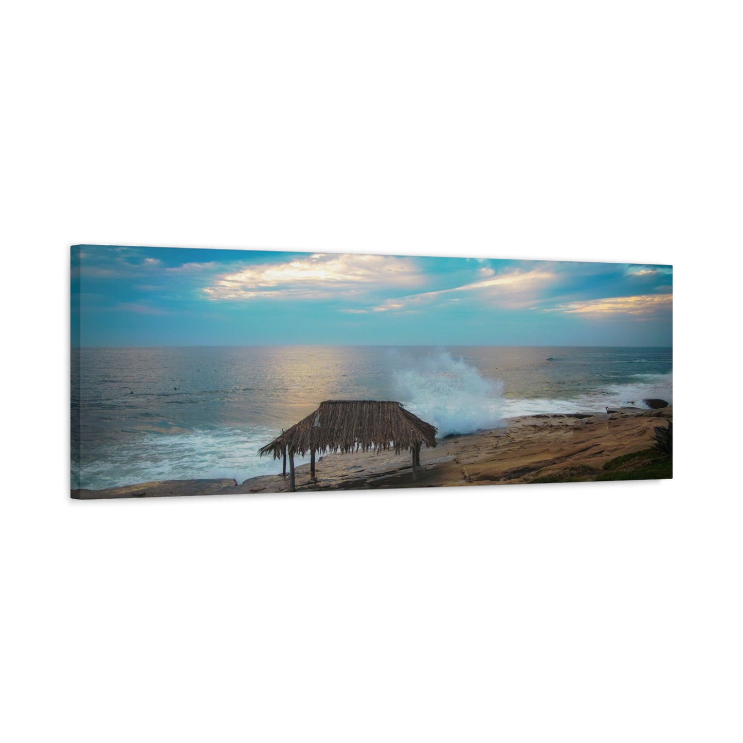 Surf Shack by the Shoreline Matte Canvas, Stretched, 1.25" various sizes to fit perfectly on the wall, great as a house warming gift or for the beach lovers