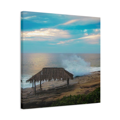 Surf Shack by the Shoreline Matte Canvas, Stretched, 1.25" various sizes to fit perfectly on the wall, great as a house warming gift or for the beach lovers