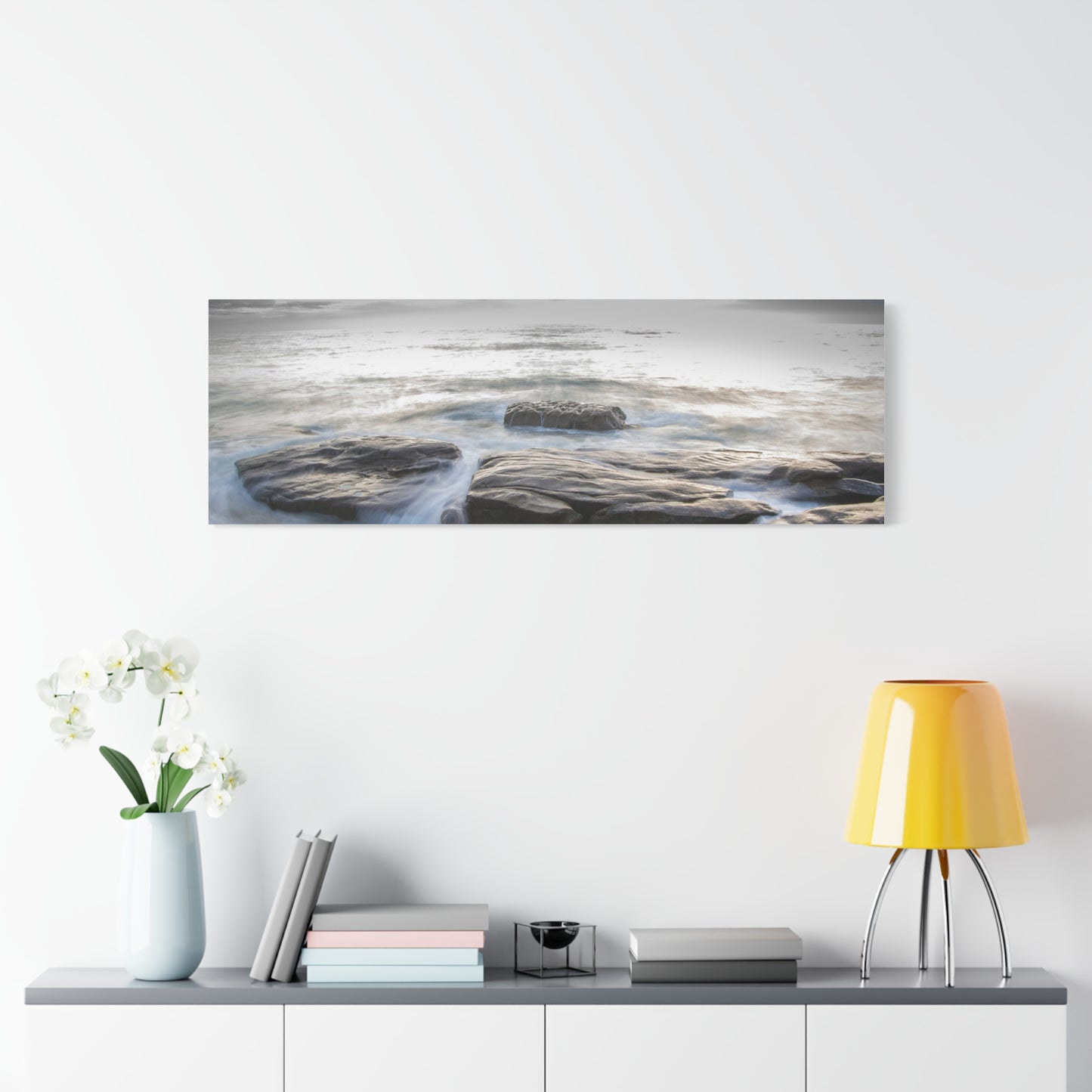 Ebb and Flow Reflections by the Shoreline Matte Canvas, Stretched, 1.25" various sizes to fit perfectly on the wall, great as a house warming gift or for the beach lovers