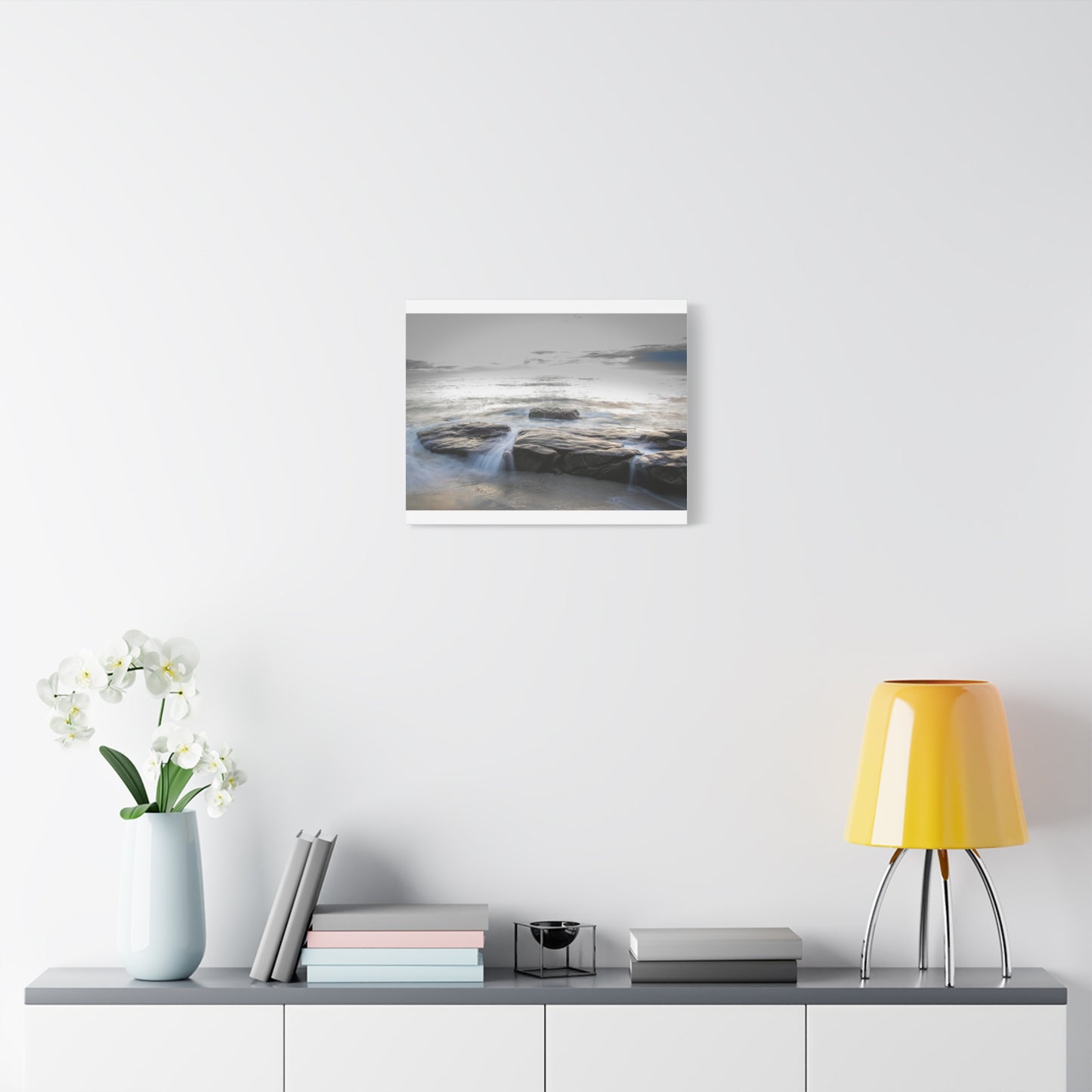 Ebb and Flow Reflections by the Shoreline Matte Canvas, Stretched, 1.25" various sizes to fit perfectly on the wall, great as a house warming gift or for the beach lovers