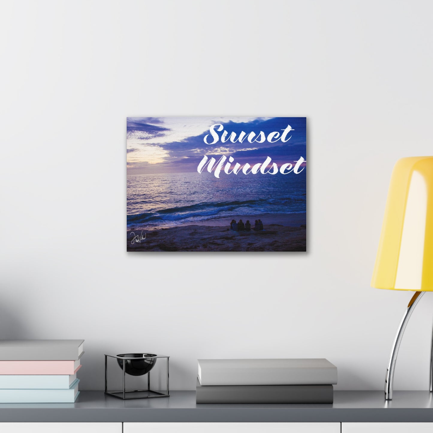 Sunset Mindset: Where Waves Meet Dreams” Canvas Gallery Wraps